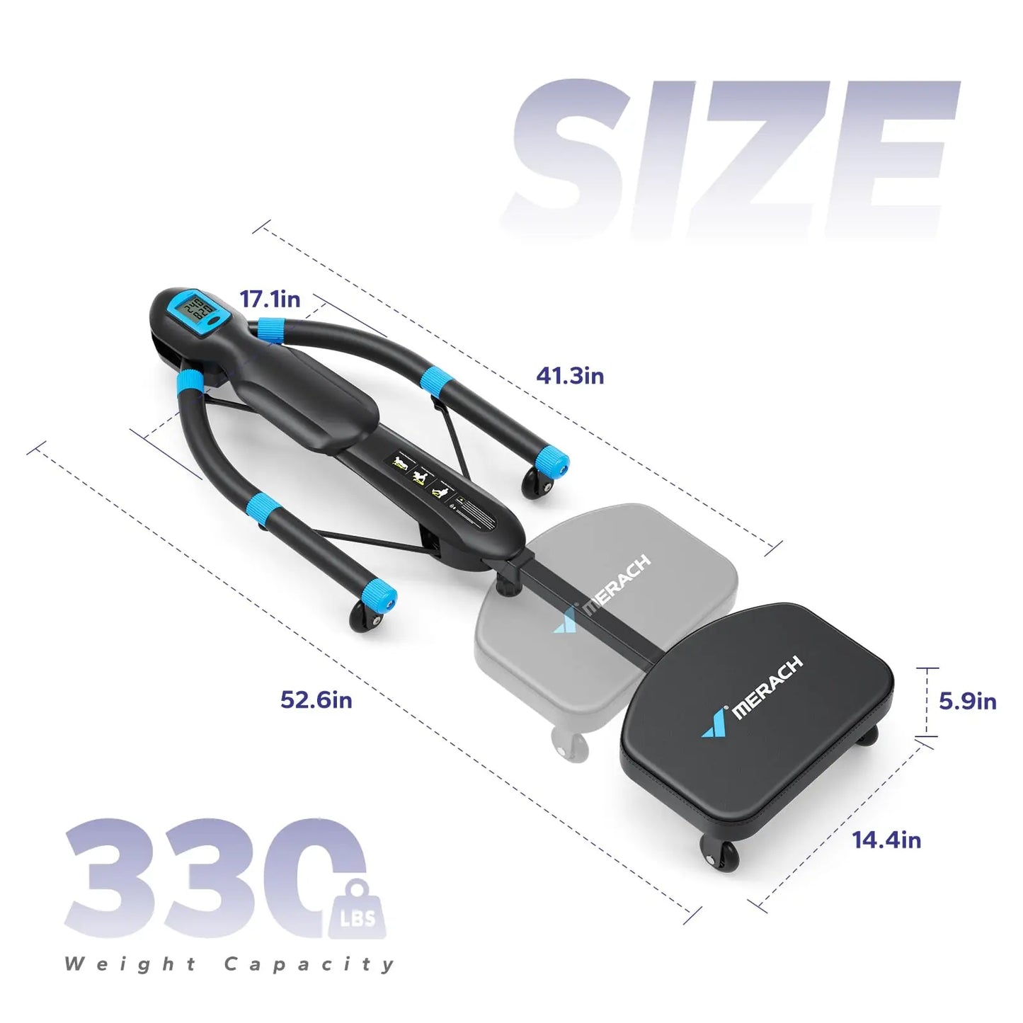 MERACH Multifunctional Core Trainer & Rowing Machine – Home Gym Ab & Belly Training Equipment