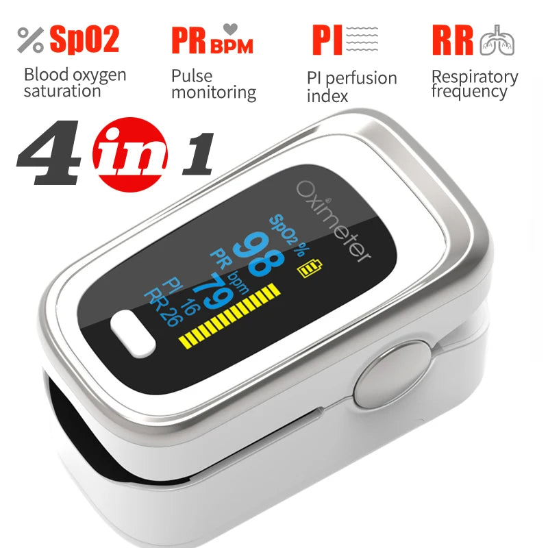 Kiuzou OLED Finger Pulse Oximeter with Sleep Monitor – Portable SPO2 & PR Tracker
