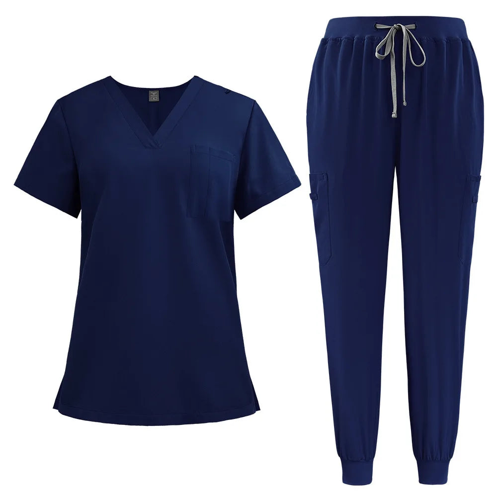 Thin Stretchable Women's Medical & Pet Care Jogging Set