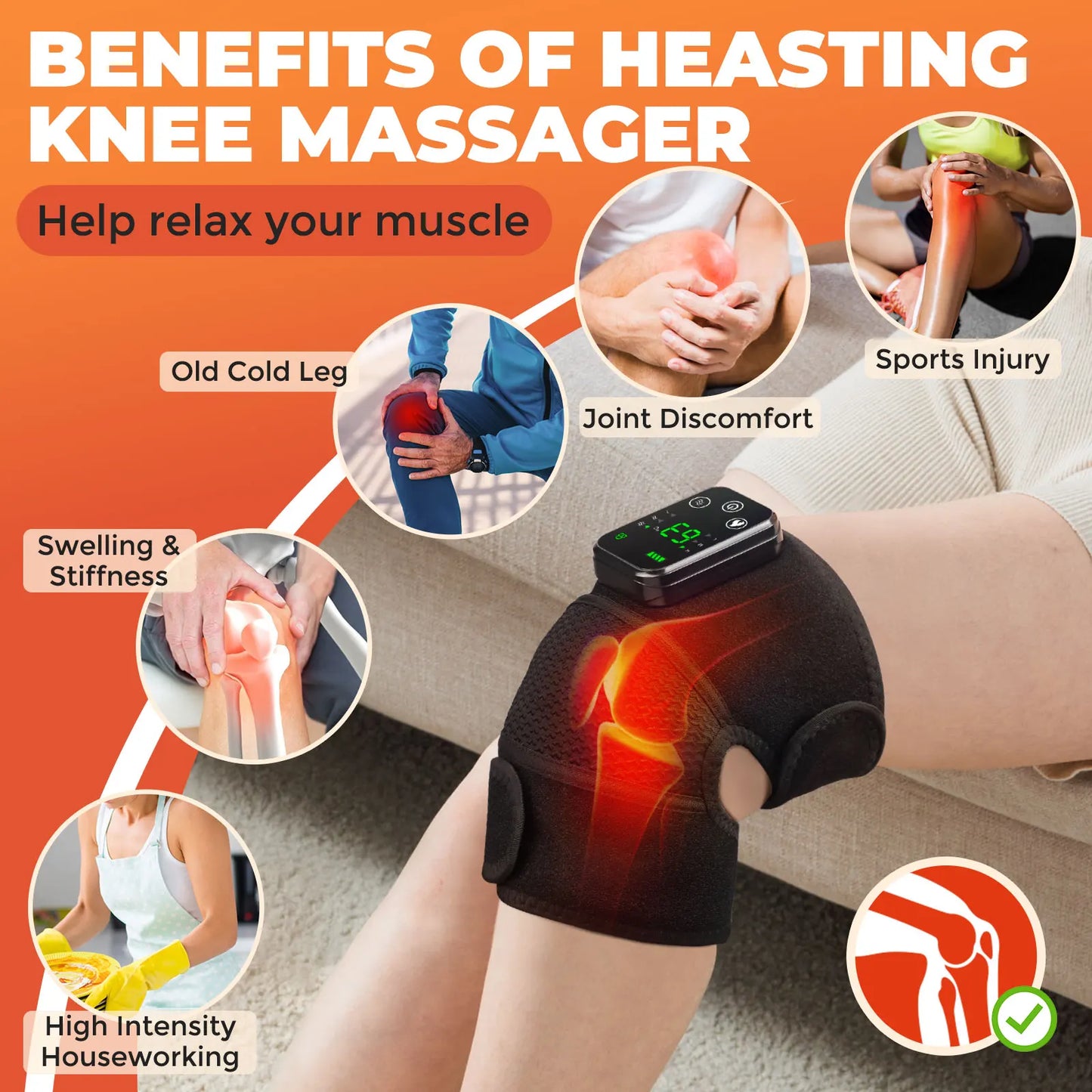 3-in-1 Electric Shoulder Heating Pad with 3-Speed Vibration – Thermal Muscle Relaxation Massager for Shoulder & Neck Care