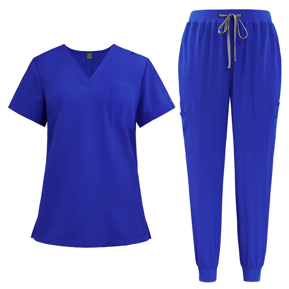 Thin Stretchable Women's Medical & Pet Care Jogging Set