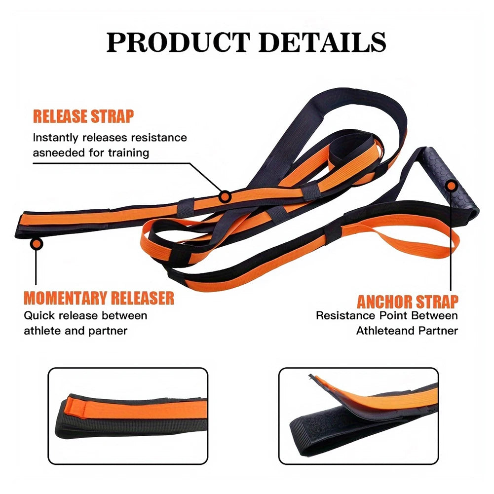Overload Running Resistance Harness with Jump Rope – Speed & Agility Training for Sprint, Football & Basketball