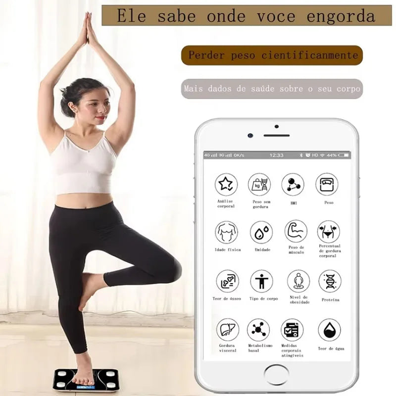 Smart Bluetooth Body Fat Scale – Ultra-Precise Electronic Weight & Body Management