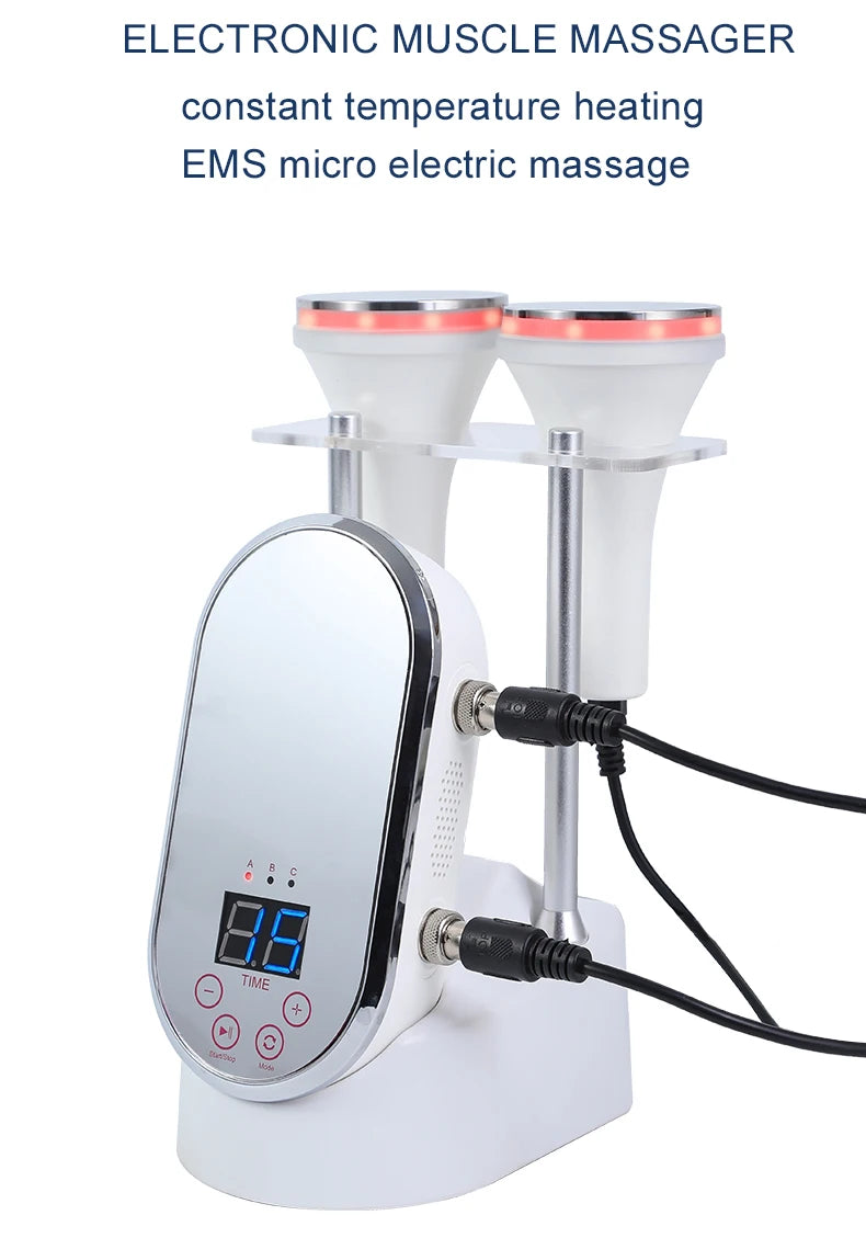 Electronic Muscle Massager with Constant Temperature Heating – Physiotherapy Device