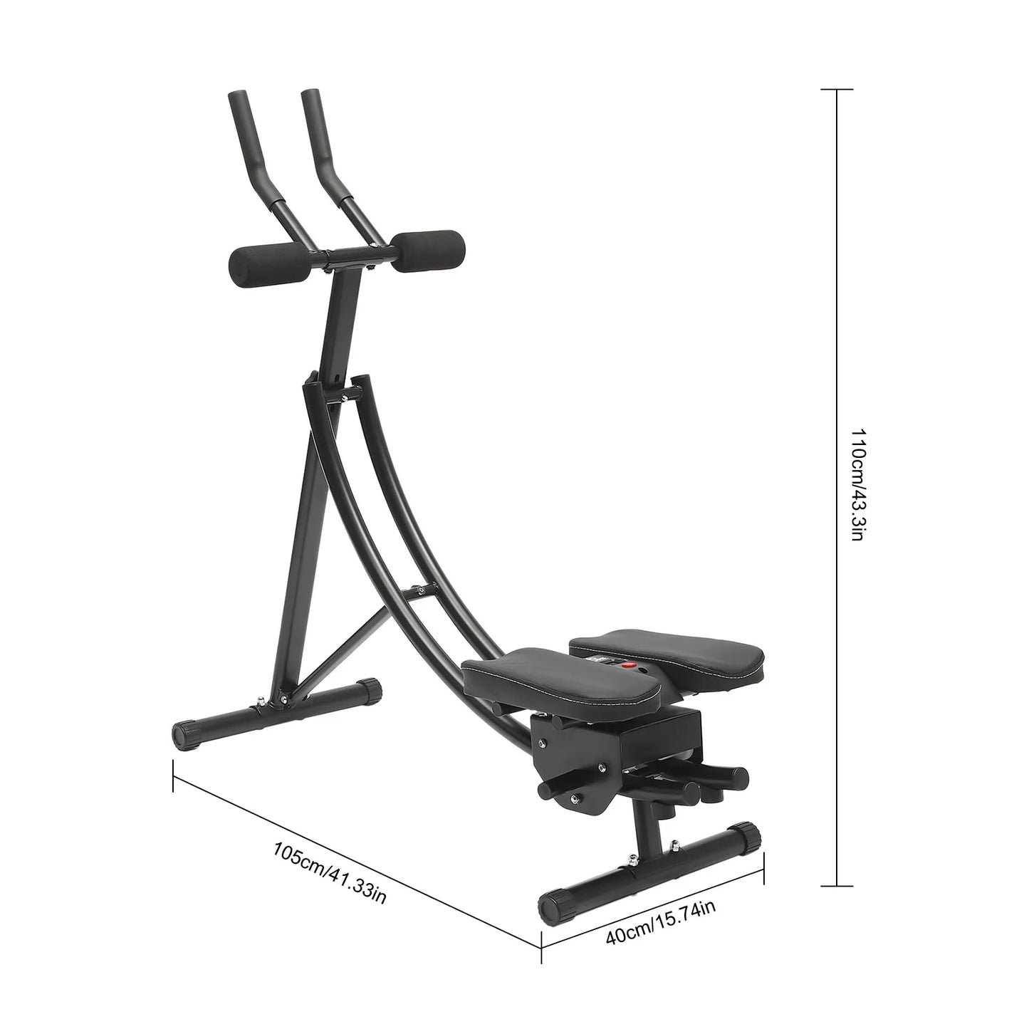 Coaster Ab Machine – Abdominal Crunch Trainer for Home Gym Core Workouts