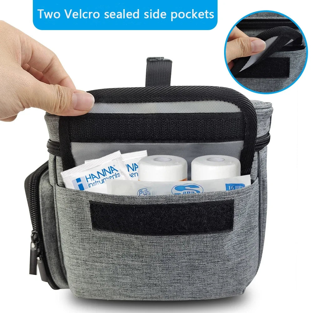 Travel First Aid Kit Bag – Layered Medical Storage Organizer for Home, Car & Outdoor Use