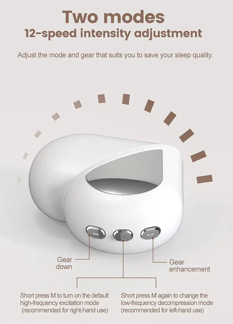 Handheld Microcurrent TENS & EMS Massager – Anxiety Relief & Sleep Improvement Device