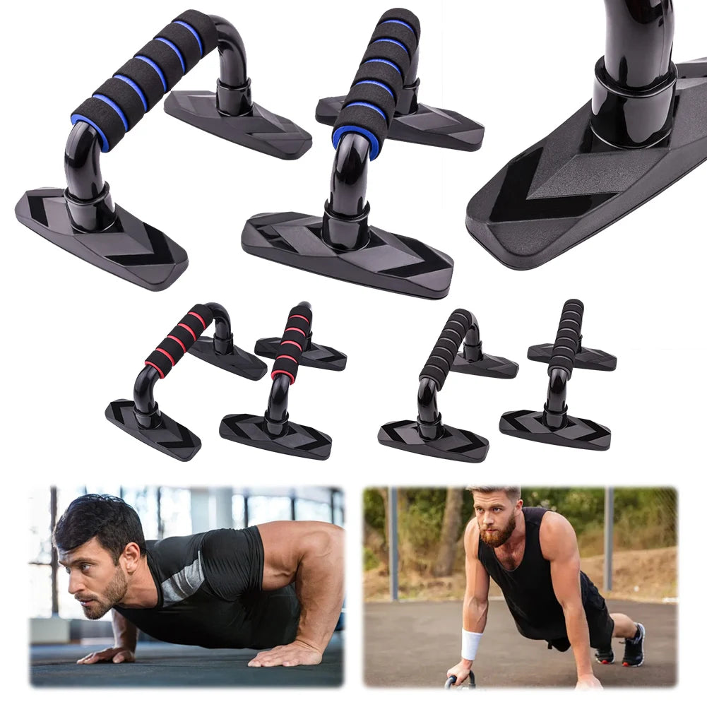 2-Pack Push-Up Bars with Foam Handles – Chest & Fitness Training Push-Up Stands
