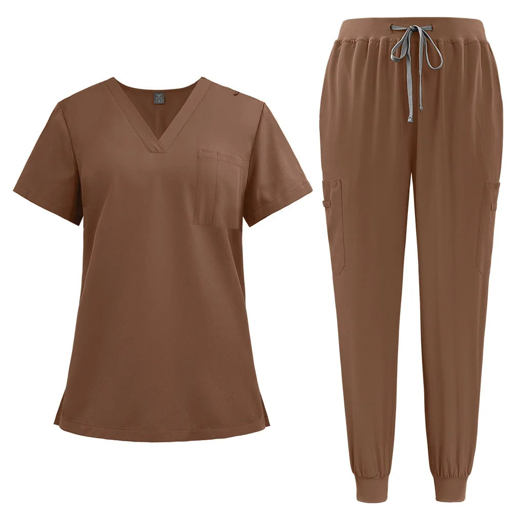 Thin Stretchable Women's Medical & Pet Care Jogging Set