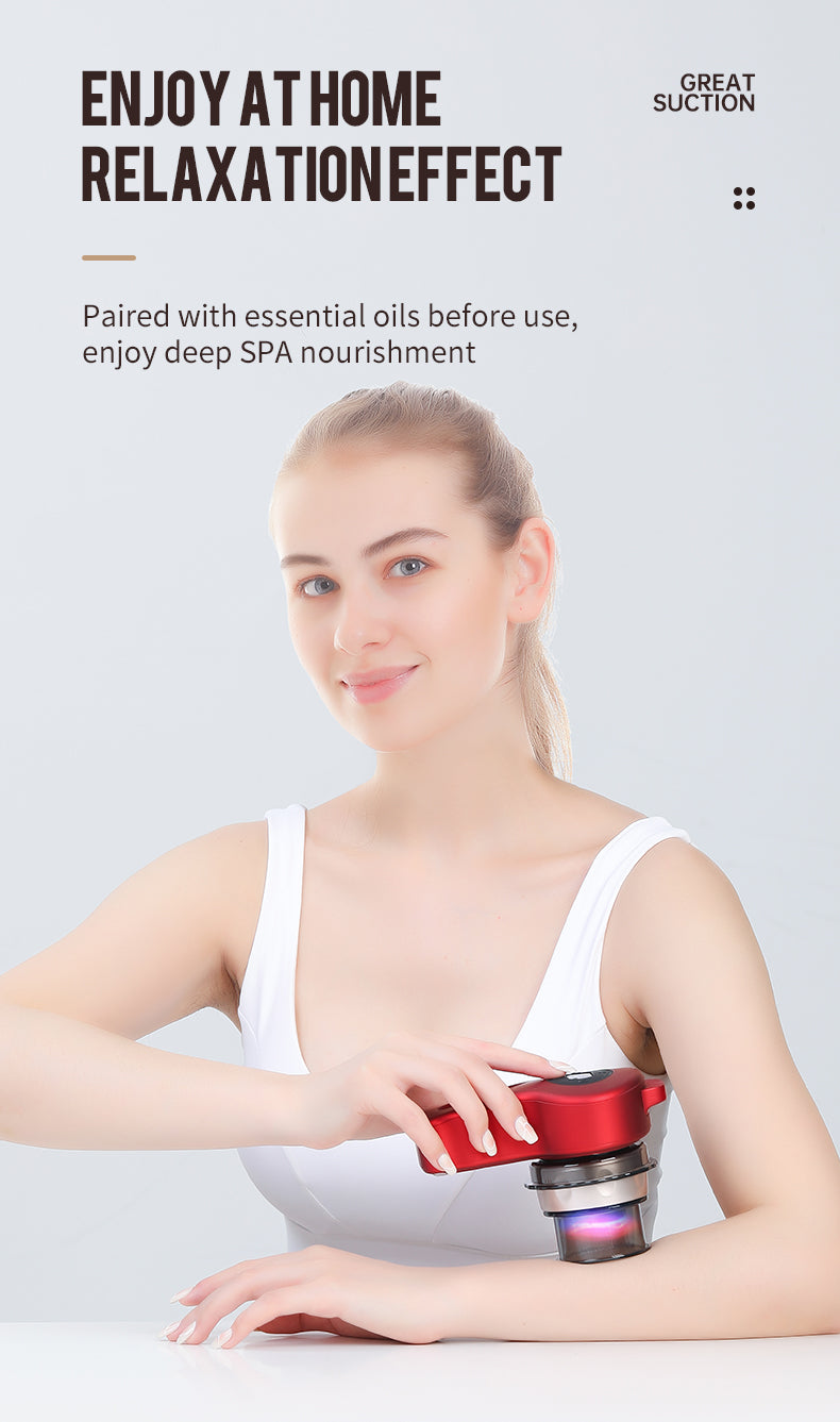 Electric Cupping Therapy Device – Negative Pressure Scraping & Massage for Back, Neck & Shoulders