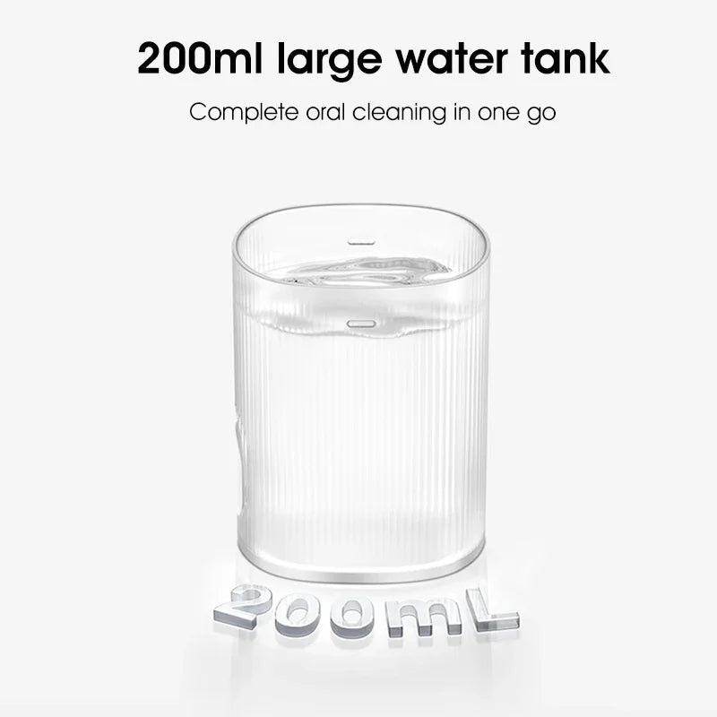 Xiaomi Mijia Portable Oral Irrigator 2 – USB Rechargeable Water Flosser (200 ml, 4 Modes, 4 Nozzles)