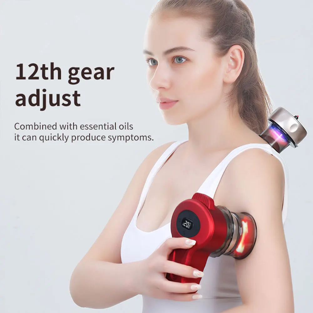 Electric Cupping Therapy Device – Negative Pressure Scraping & Massage for Back, Neck & Shoulders
