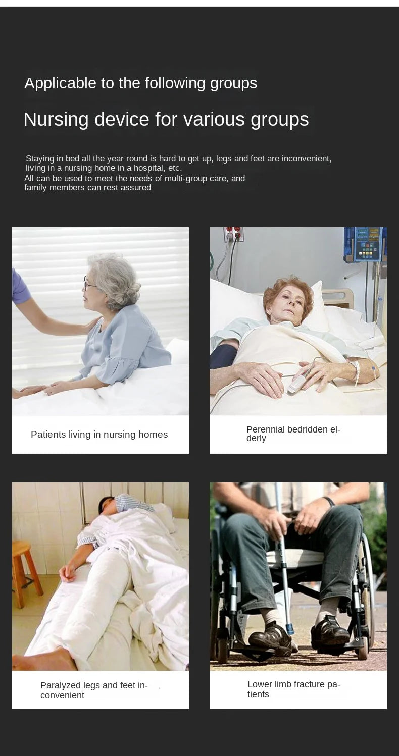 2-in-1 Bed Fold Chair with Hydraulic Lift – Paralyzed & Disabled Elderly Nursing Transfer Chair with Walker Support
