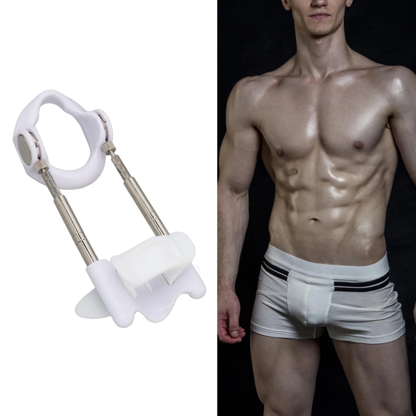 Adjustable Penis Traction Device – Male Wearable Stretcher Bracket for Size Enhancement & Strength Training