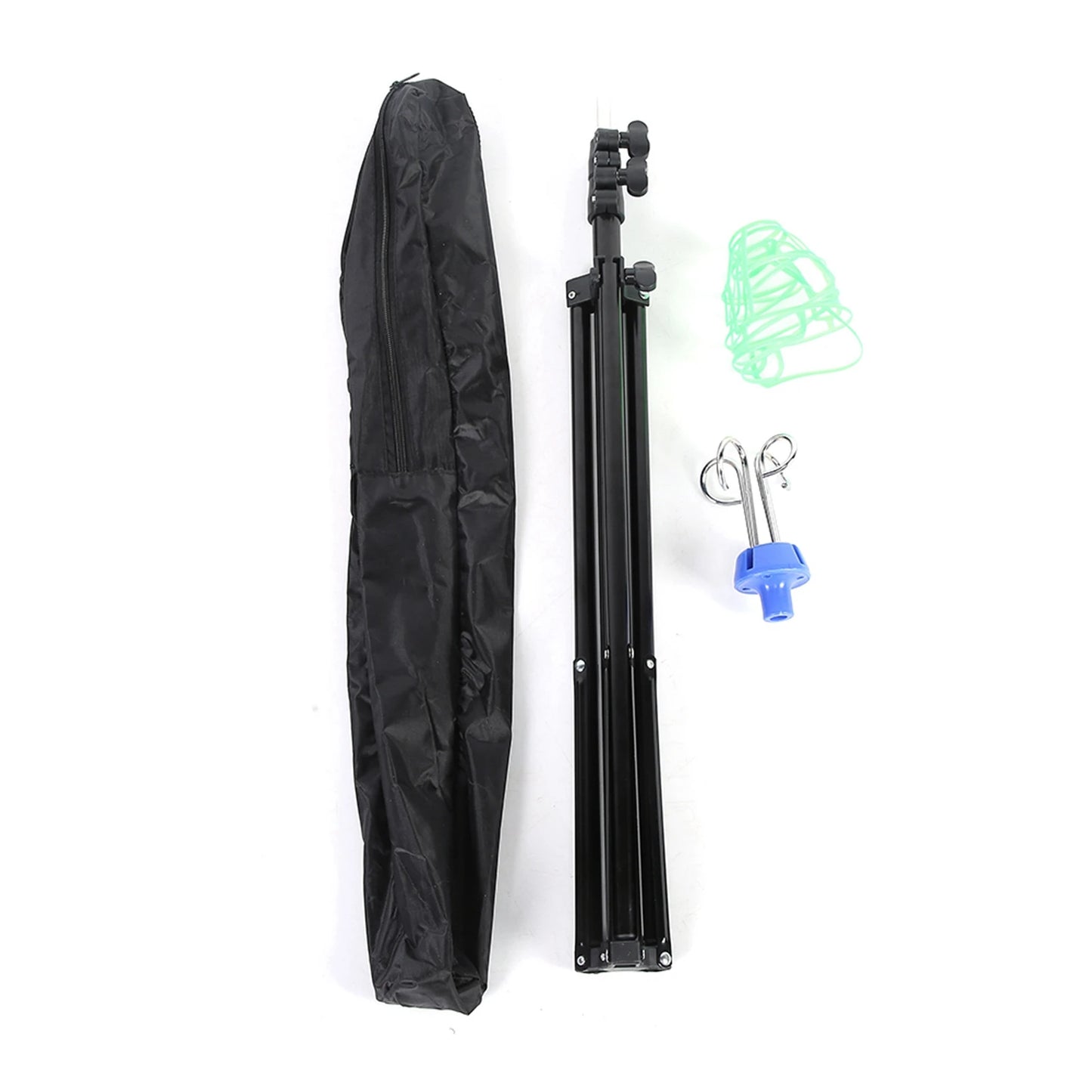 Portable Adjustable IV Pole Stand – Foldable Aluminum Alloy Drip Bag Holder with 4 Hooks & 3 Legs