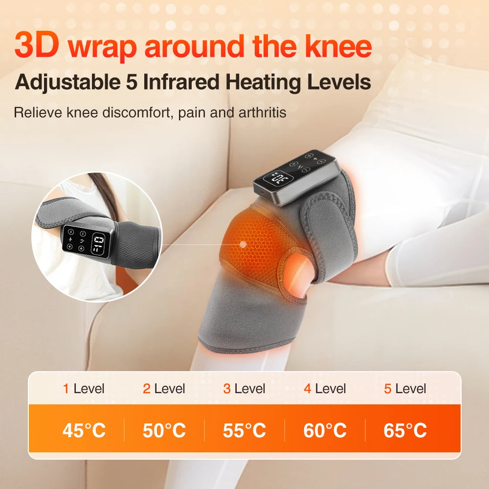 3-in-1 Electric Shoulder Heating Pad with 3-Speed Vibration – Thermal Muscle Relaxation Massager for Shoulder & Neck Care