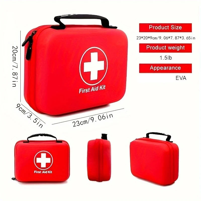 Portable First Aid Kit – Compact Emergency Survival Kit for Outdoor, Hiking, Car Travel & Camping (No Medication Included)