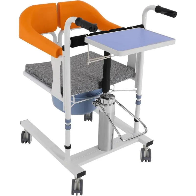 Hydraulic Patient Lifter with 180° Split Seat – Senior Wheelchair Lift & Transport Chair (100kg Capacity)