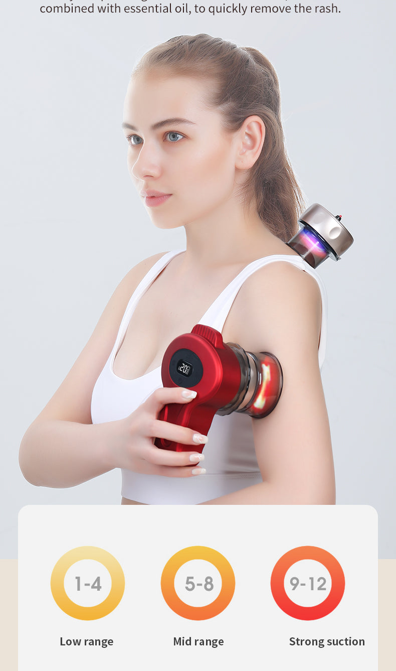 Electric Cupping Therapy Device – Negative Pressure Scraping & Massage for Back, Neck & Shoulders