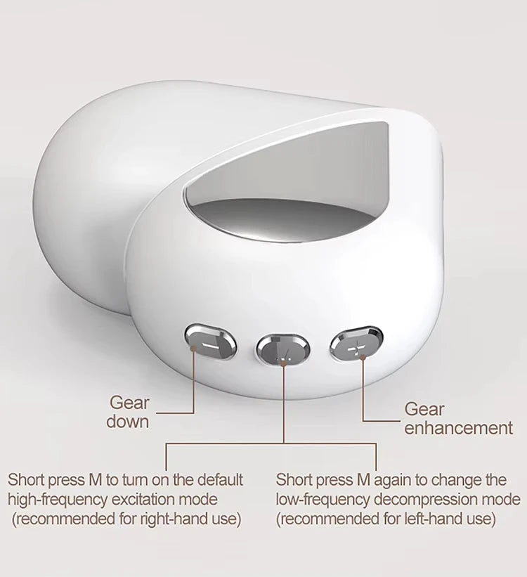 Handheld Microcurrent TENS & EMS Massager – Anxiety Relief & Sleep Improvement Device
