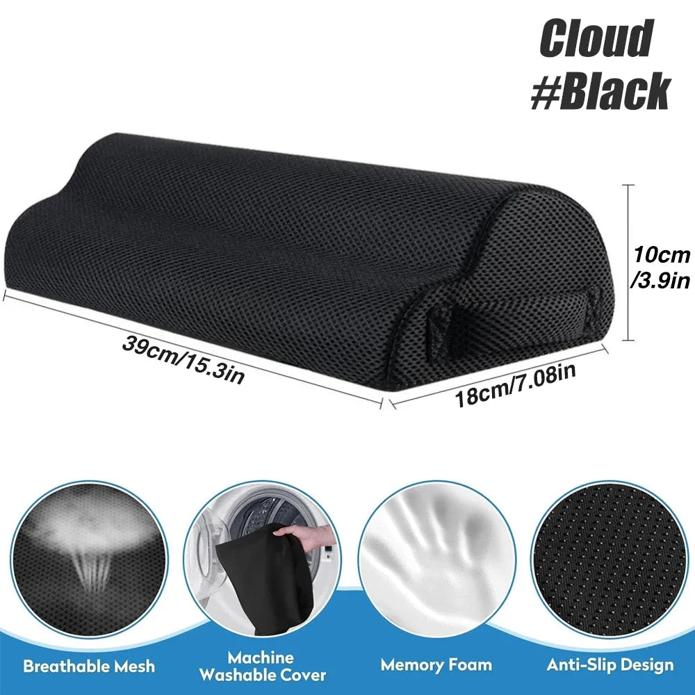 Ergonomic Memory Foam Foot Rest – Non-Slip Washable Under-Desk Foot Stool for Fatigue Relief