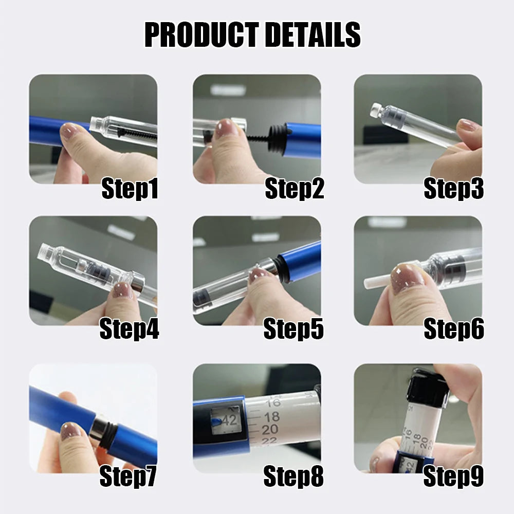 Magic Wrinkle Care Pen – Facial Line Lifter with Sterile Cartridge for Tear Trough & Anti-Aging Treatment