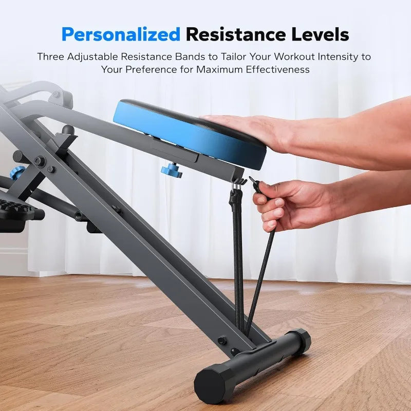 MERACH R07 2-in-1 Squat & Rowing Machine – Foldable Glute Trainer & Easy-Setup Exercise Equipment
