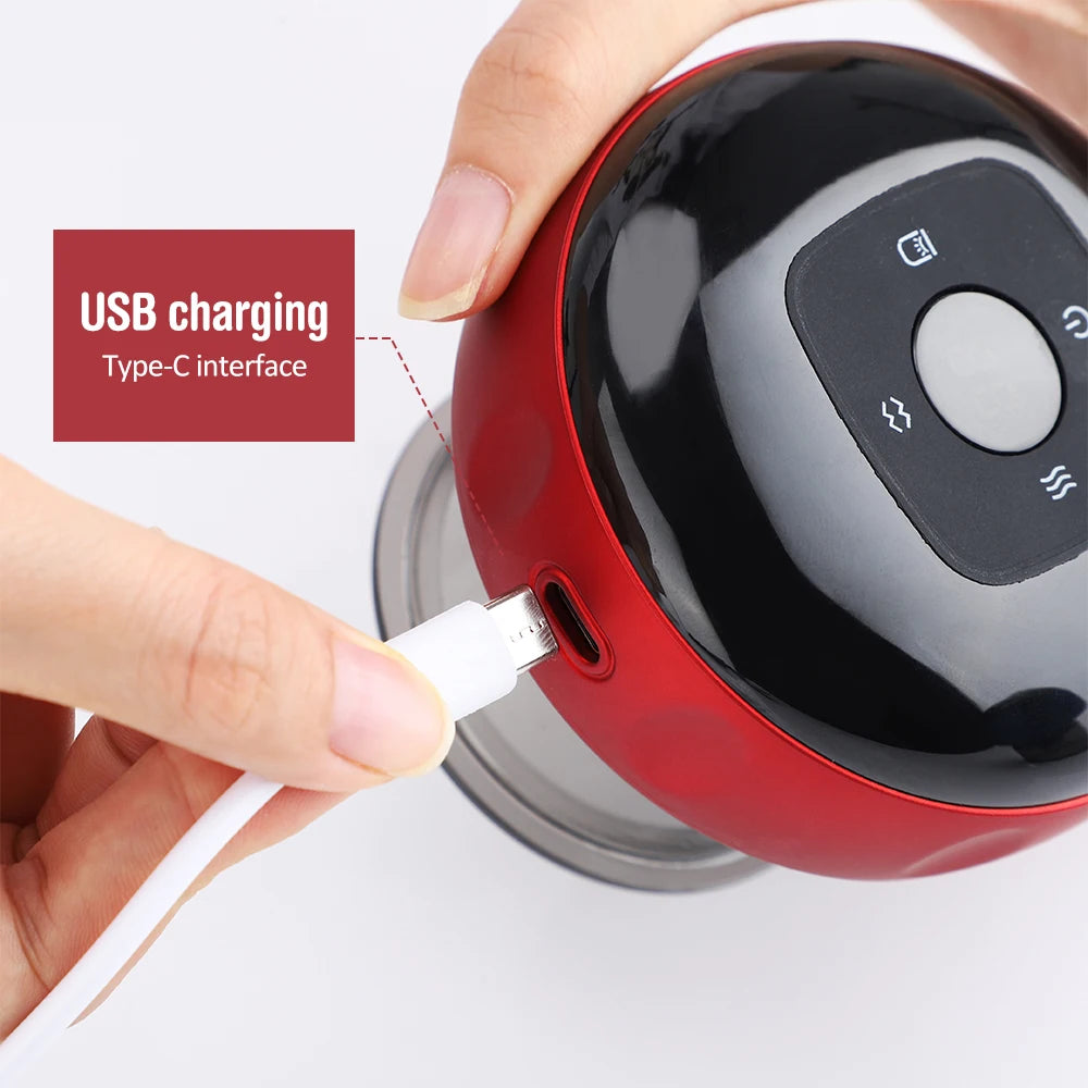 Smart Electric Vacuum Cupping Massager – Heating Suction Cup Device for Body, Back, Neck & Arms