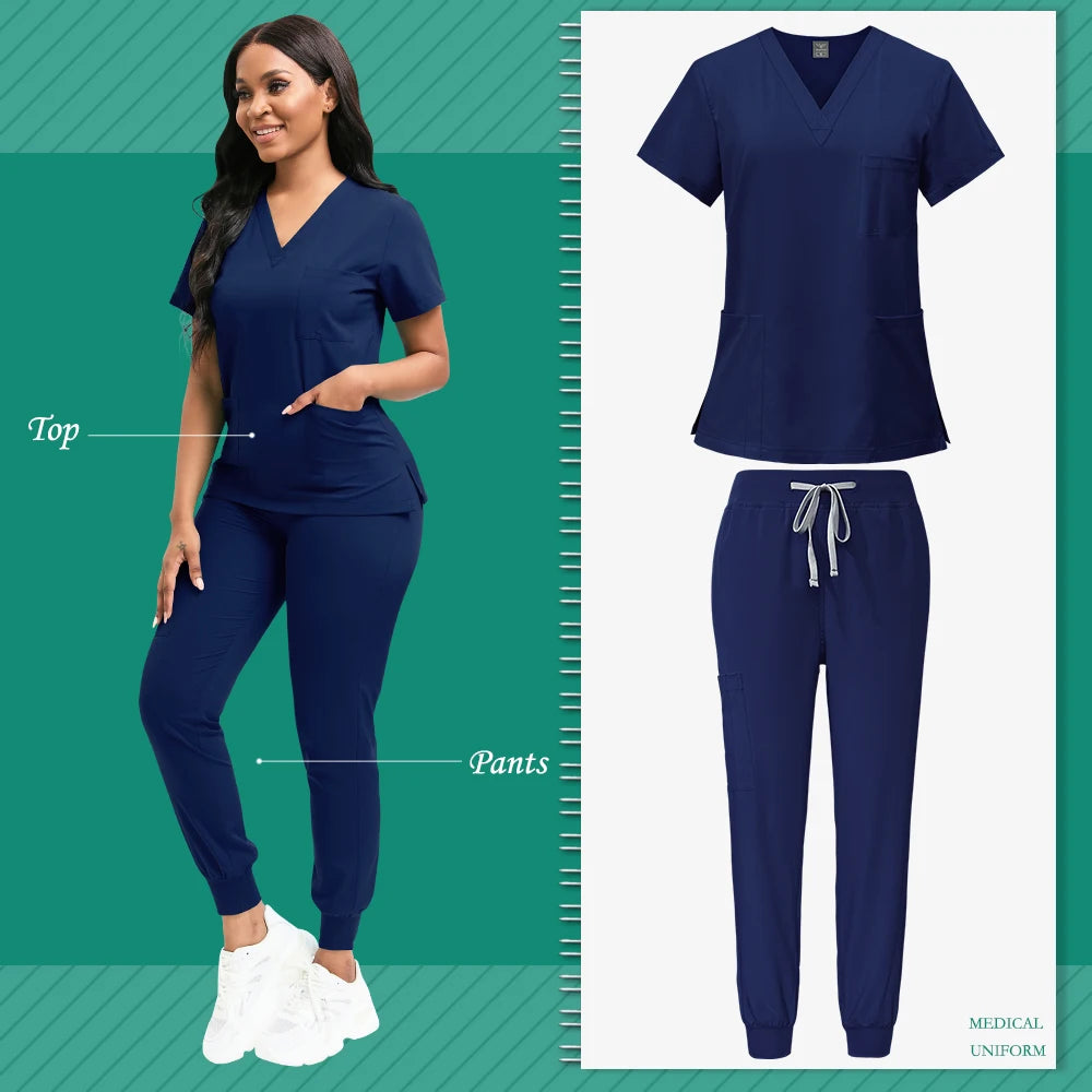 Wholesale Women’s Pediatric Nursing Scrub & Surgical Gown Set