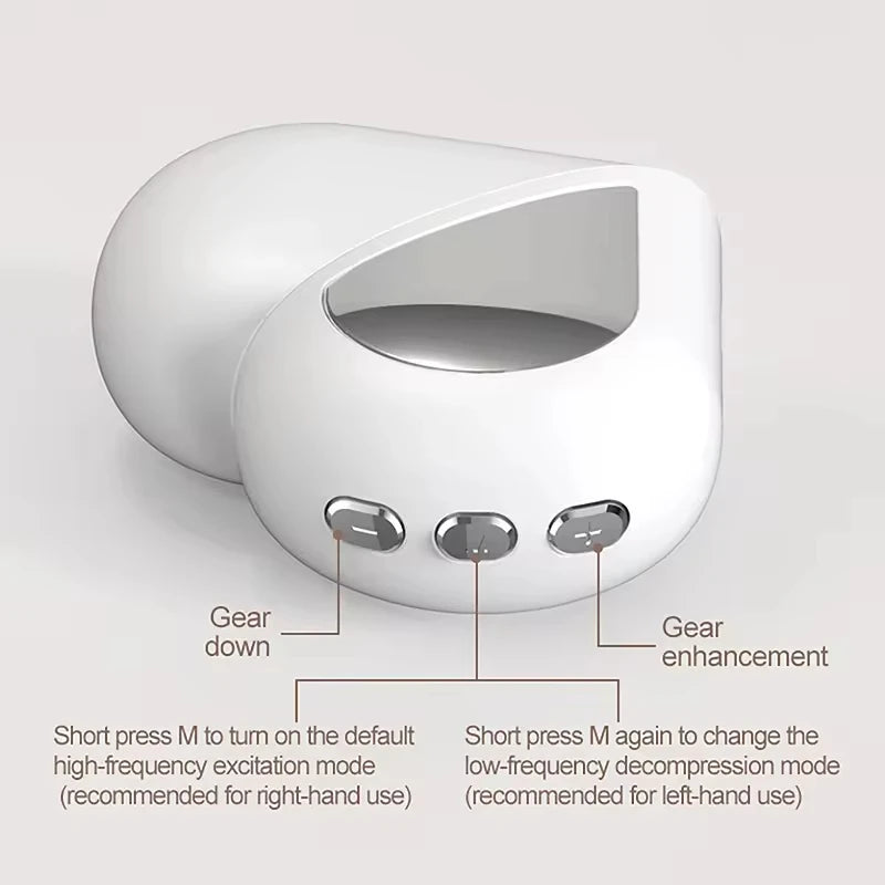 Handheld Microcurrent TENS & EMS Massager – Anxiety Relief & Sleep Improvement Device