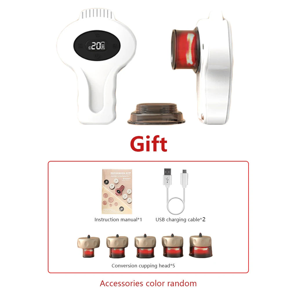 Electric Cupping Therapy Device – Negative Pressure Scraping & Massage for Back, Neck & Shoulders