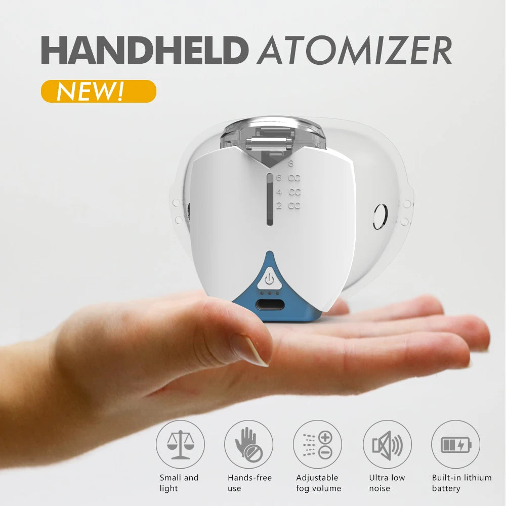Mini Portable Ultrasonic Nebulizer – Silent Handheld Inhaler for Baby, Kids & Adults with Cough, Asthma & Respiratory Care