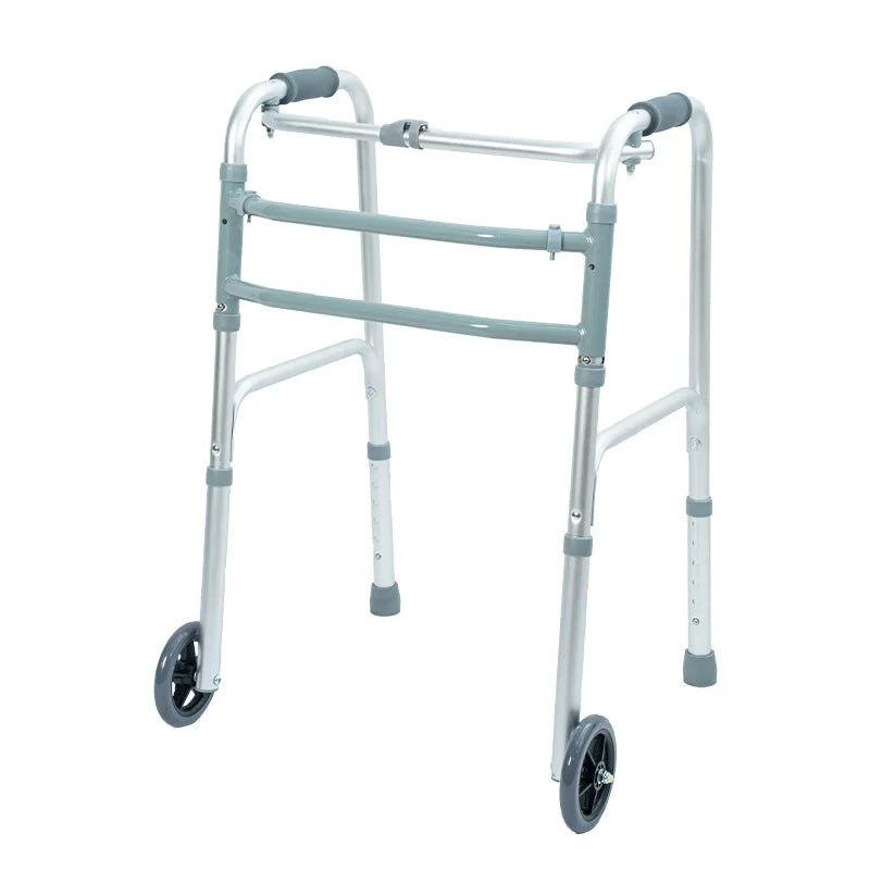 Lightweight Aluminum Folding Walker for Seniors – Non-Slip, Adjustable, Easy Mobility Aid