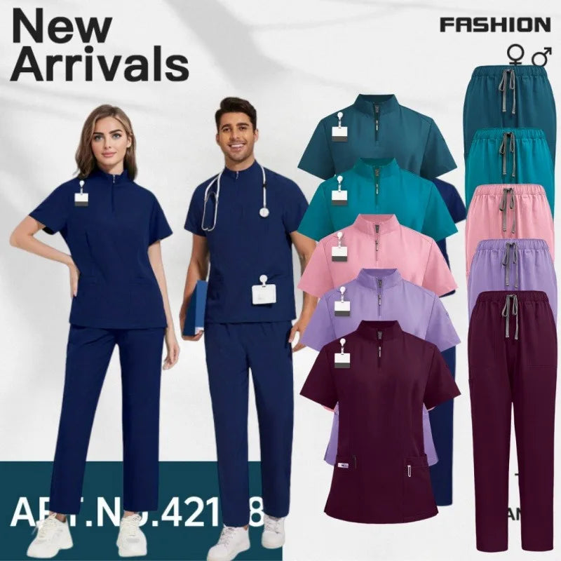 Unisex CNurse Hospital Sweatshirt & Nursing Pants Set