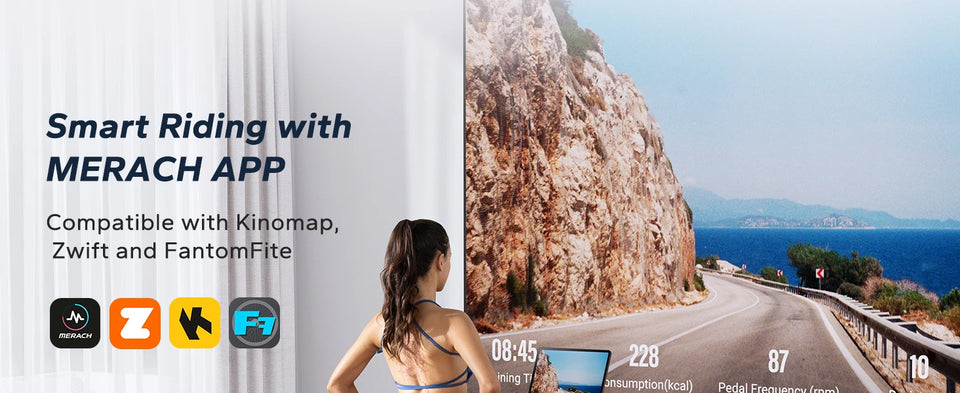 MERACH B2 Magnetic Exercise Bike – Low Noise Indoor Cycling with Fitness App & Brake Pad