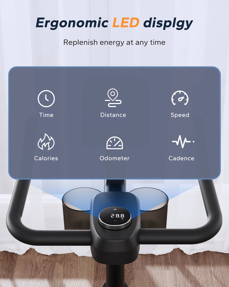 MERACH B2 Magnetic Exercise Bike – Low Noise Indoor Cycling with Fitness App & Brake Pad