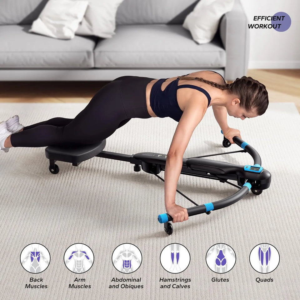 MERACH Multifunctional Core Trainer & Rowing Machine – Home Gym Ab & Belly Training Equipment
