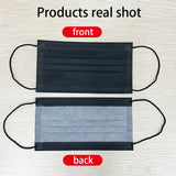 Disposable Black Face Masks – 3-Ply Anti-Dust Protective Masks for Adults (Individually Wrapped, 10–500pcs)