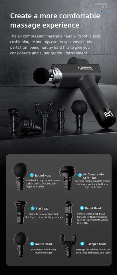 Booster M2-D Deep Tissue Massage Gun – Portable Percussion Muscle Massager