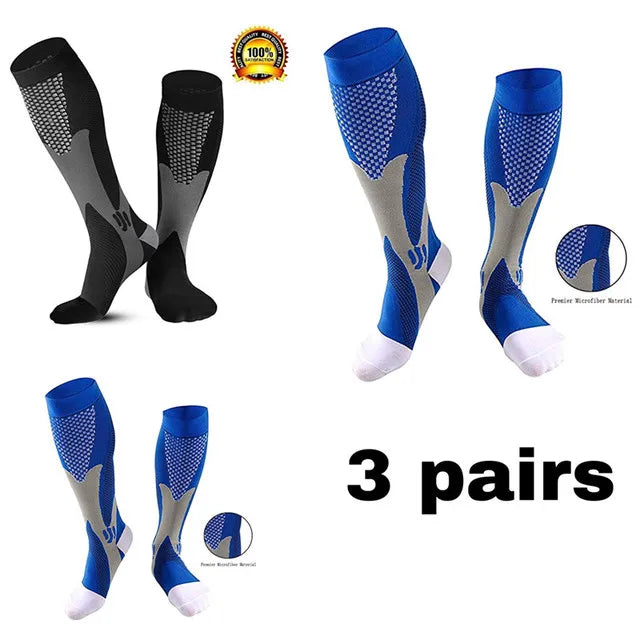 Men’s Compression Socks – Sports, Running, Nursing & Hiking Support Socks for Varicose Veins and Circulation