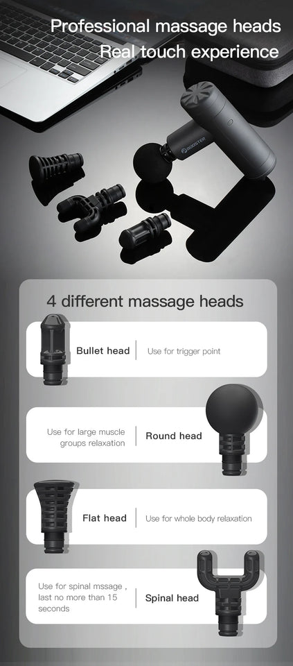 Booster Mini X Portable Massage Gun – Deep Tissue Percussion Massager