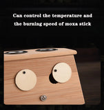 Moxibustion Box Nature Bamboo Burner Warm Acupuntura Massage Therapy Moxa Stick Body Acupoint Massager Health Care Relieve Pain
