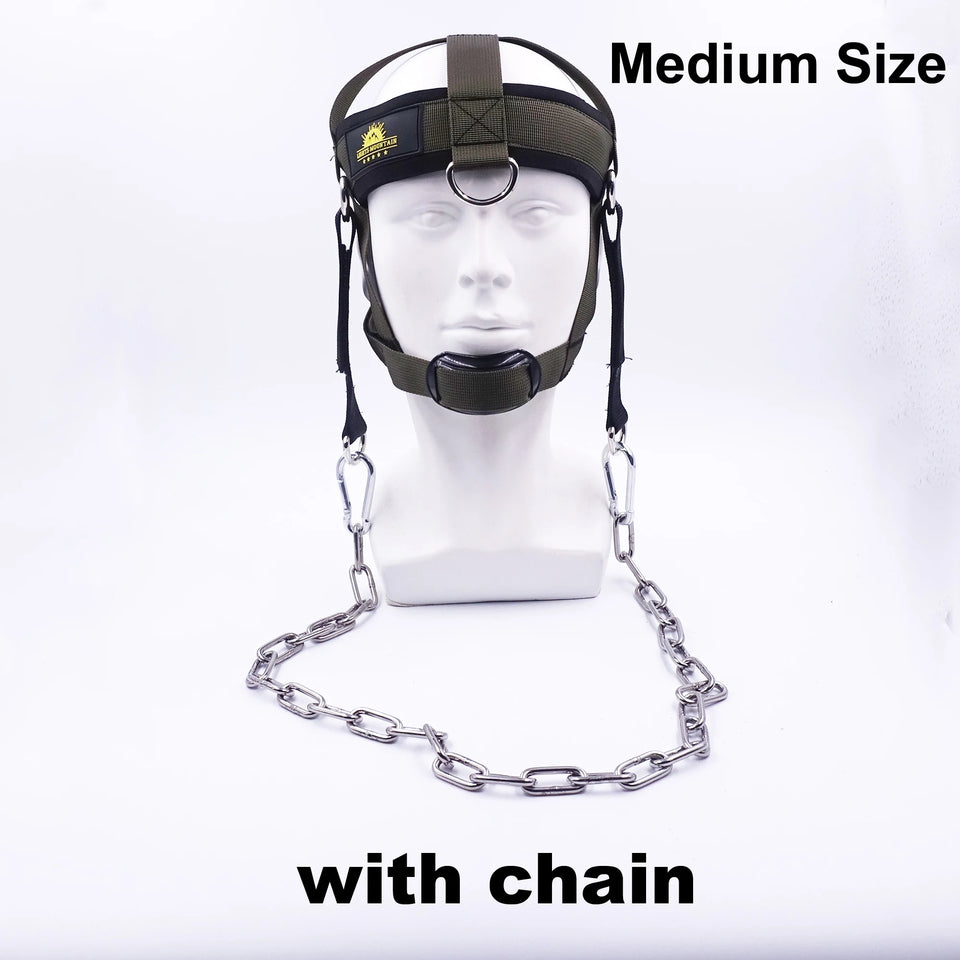Multifunction Neck Workout Head Harness – Weight Lifting Strap with Chin Pad for Strength & Power