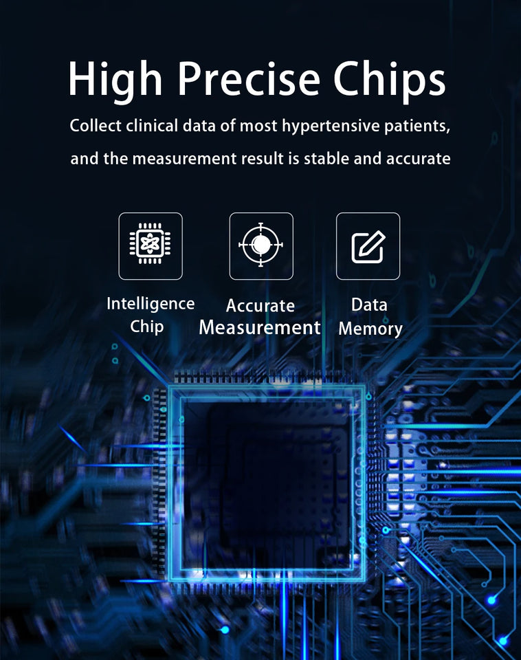 AICARE Automatic Upper Arm Blood Pressure Monitor – Digital BP Machine with Pulse Detection