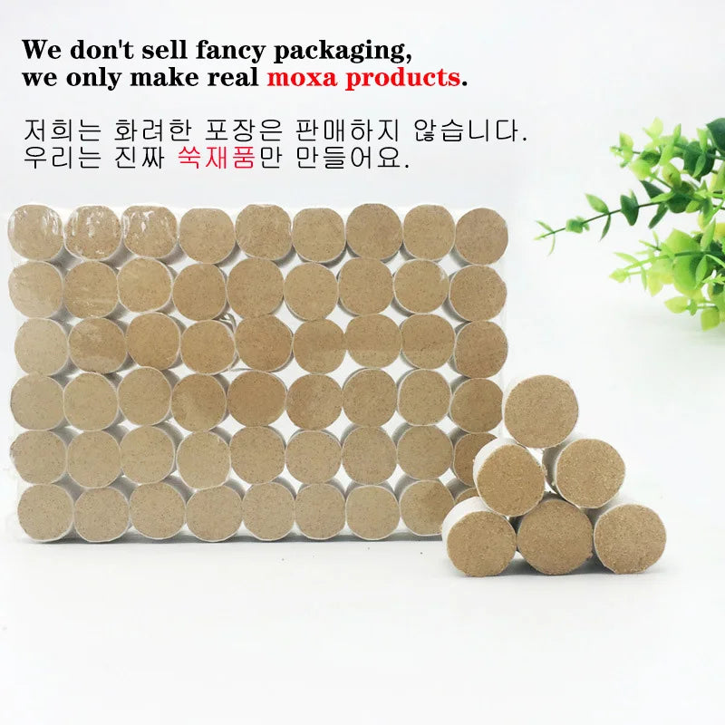 54Pcs Moxibustion Sticks Moxa Rolls Heating Acupunture Therapy Meridian Warm Massage Body Massager Wild Mugwort Argy Wormwood