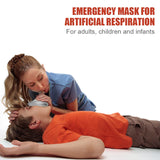 Reusable CPR Breathing Mask – Professional Emergency Resuscitation Mask with One-Way Valve for Rescue Personnel