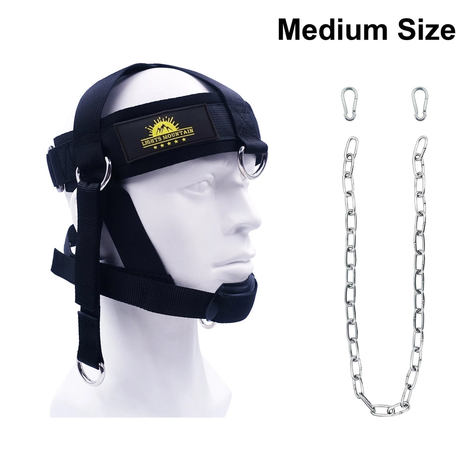 Multifunction Neck Workout Head Harness – Weight Lifting Strap with Chin Pad for Strength & Power