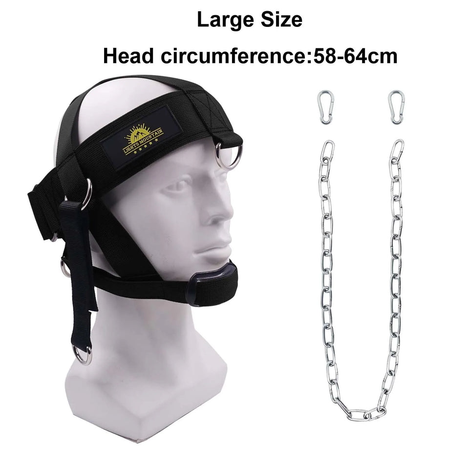 Multifunction Neck Workout Head Harness – Weight Lifting Strap with Chin Pad for Strength & Power