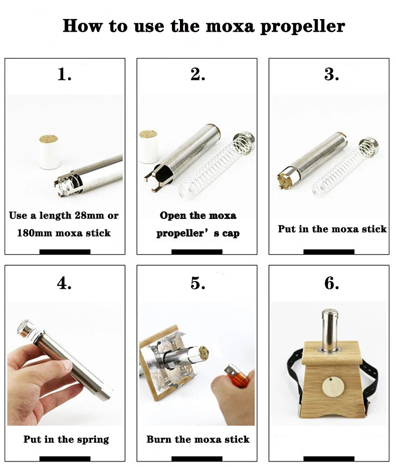 Moxibustion Box Nature Bamboo Burner Warm Acupuntura Massage Therapy Moxa Stick Body Acupoint Massager Health Care Relieve Pain