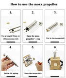 Natural Bamboo Moxibustion Box – Moxa Stick Burner for Acupuncture Massage & Pain Relief Therapy